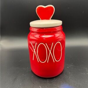 NEW Rae Dunn Red Heart XOXO Canister with Lid, Valentine’s Day